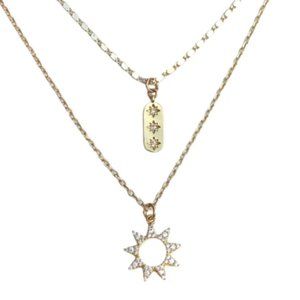 Farrah B Interstellar 2 Layer Necklace
